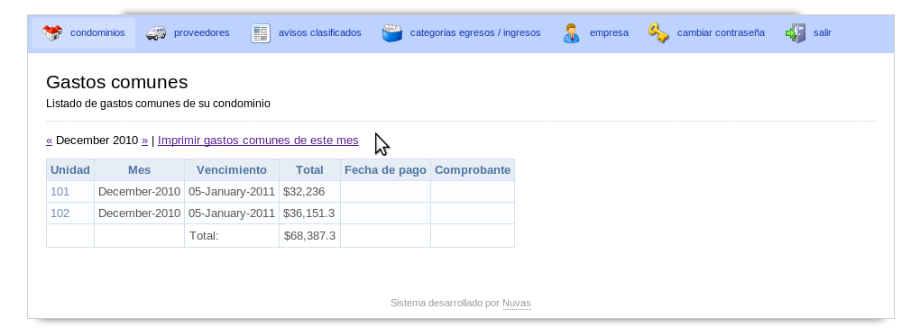 Software de Administracion de Condominios Software de Administracion de Condominios