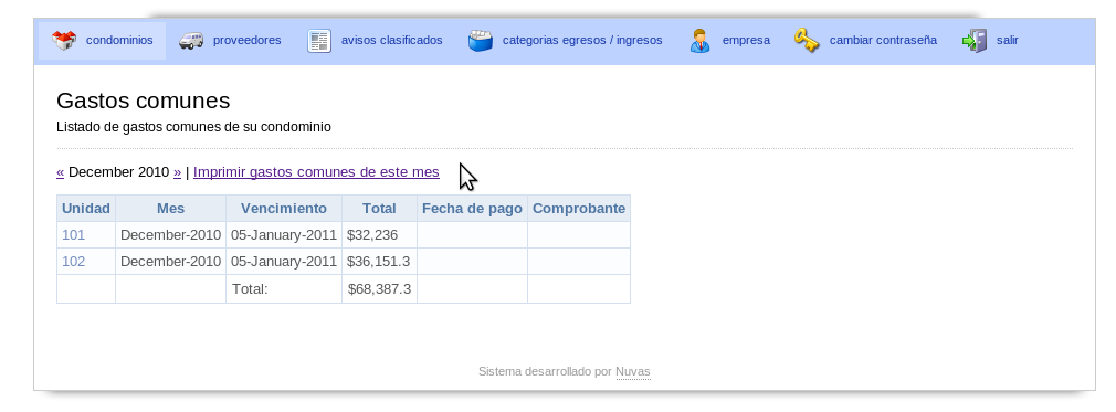 Software de Administracion de Condominios